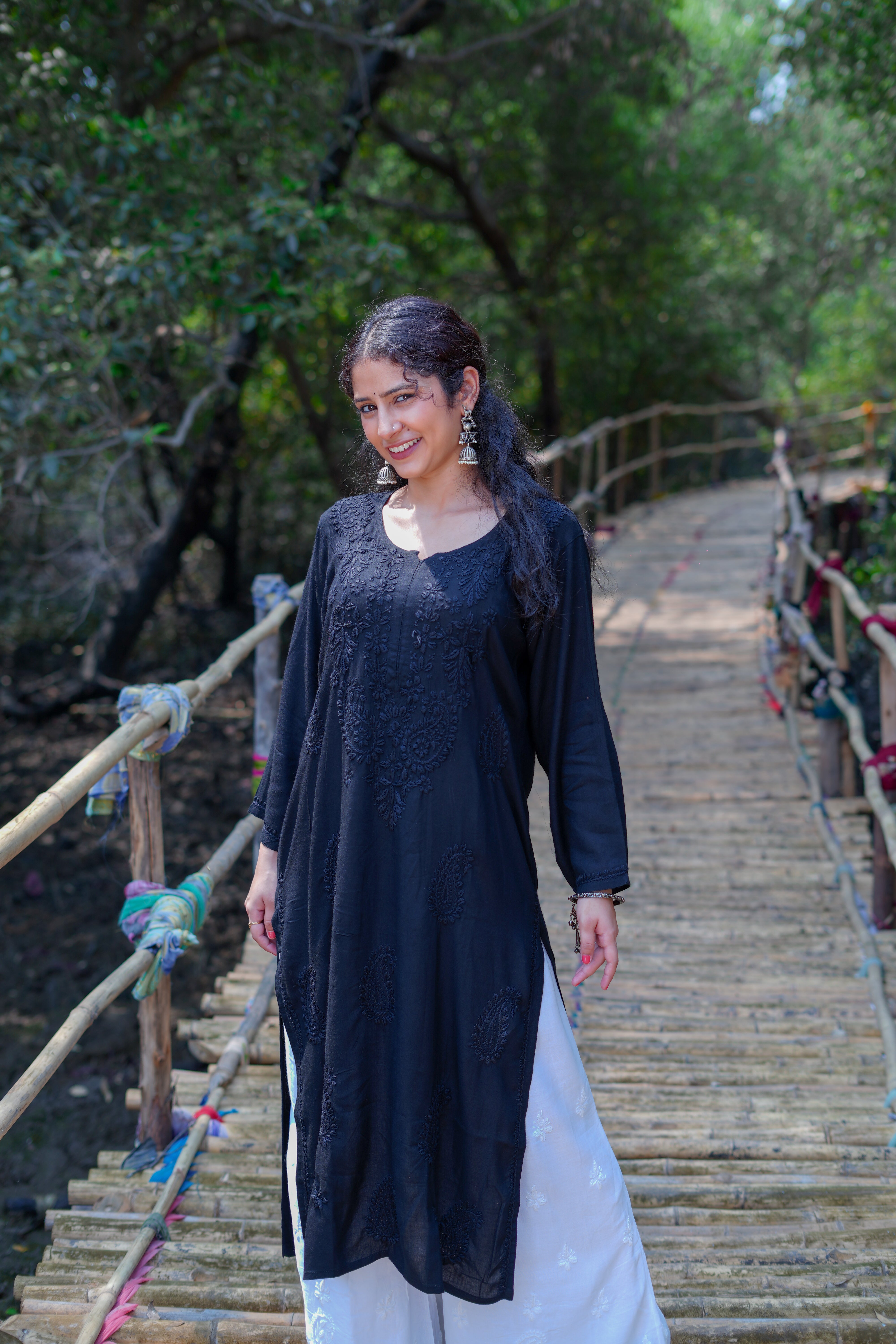Arzoo Rayon Chikankari Straight Kurta