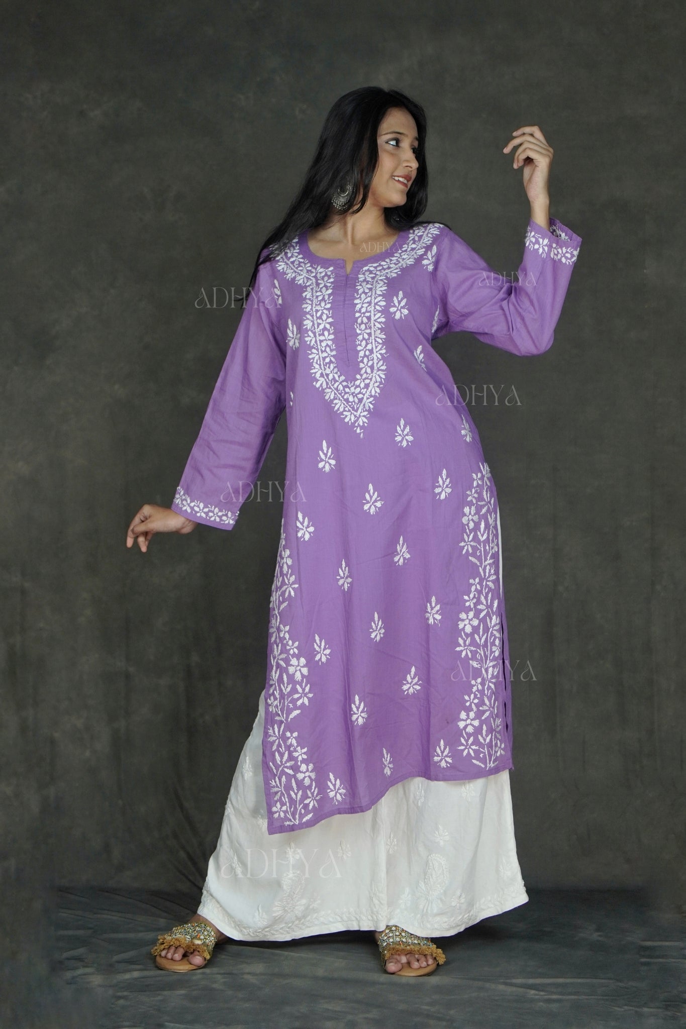 Sara Cotton Chinkankari Kurti