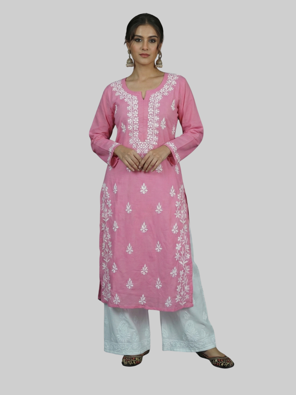 Sara Cotton Chikankari Kurti (Combo Offer)