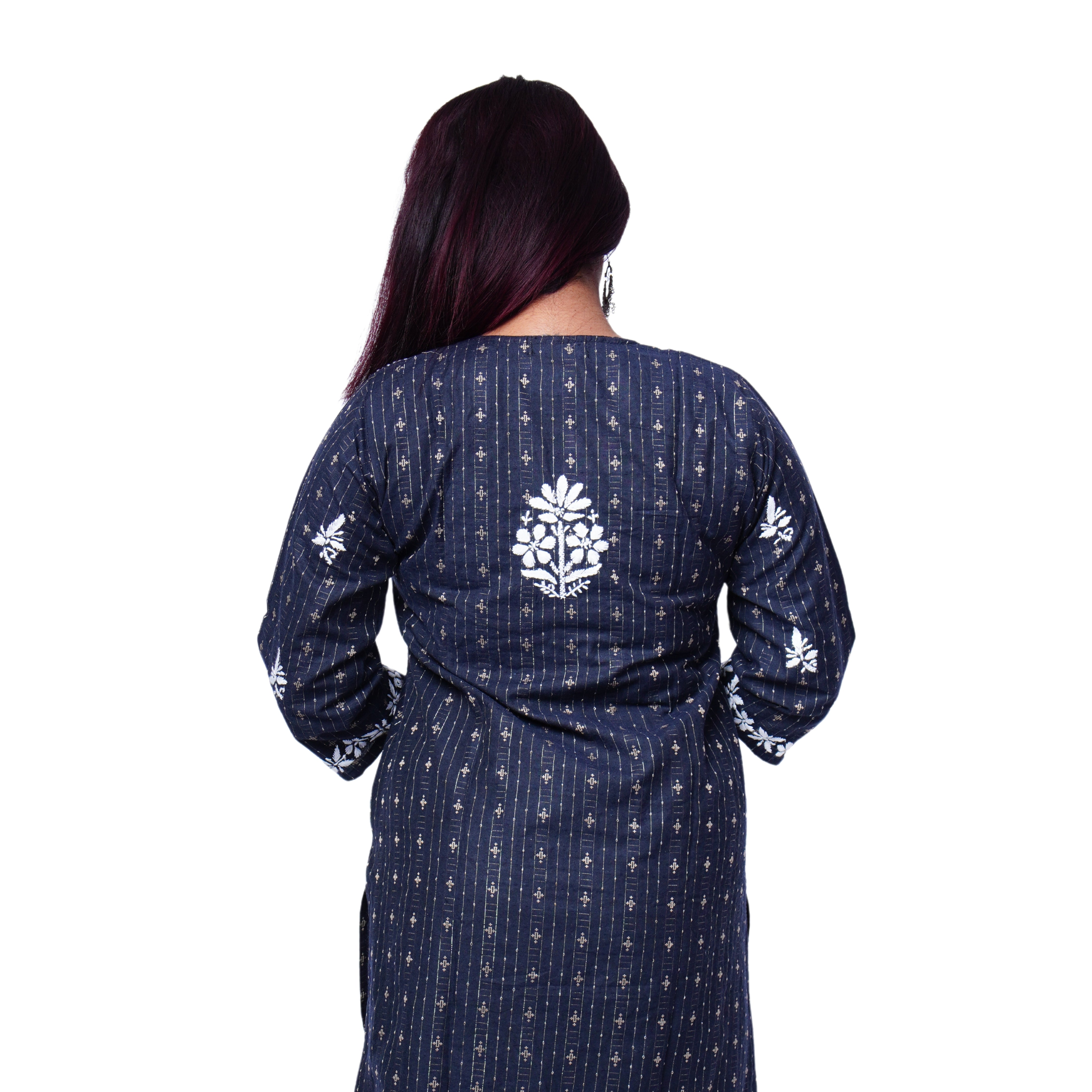 Amara Cotton Chikankari Kurti & Palazzo Set