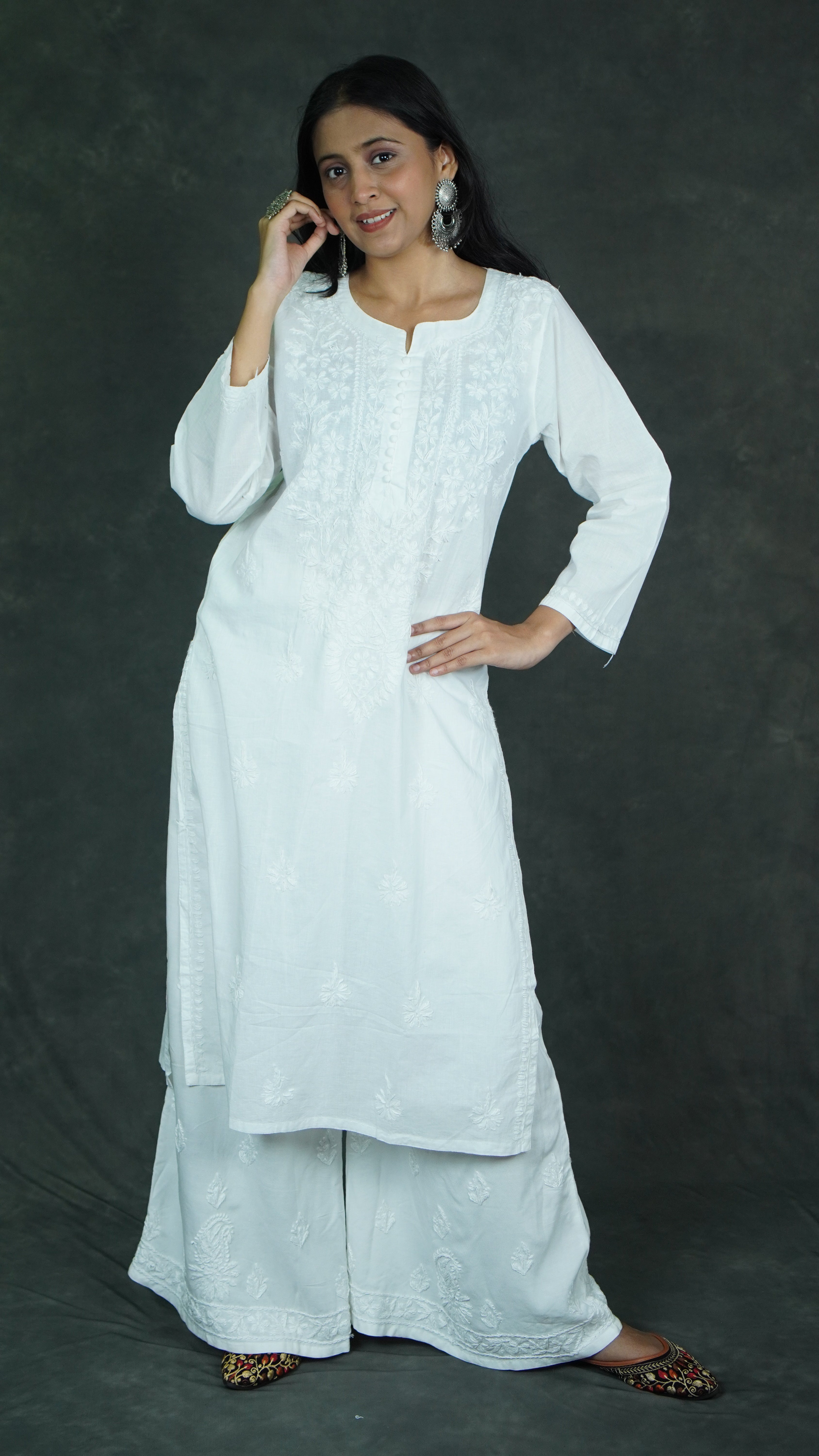 Sara Cotton Chinkankari Kurti