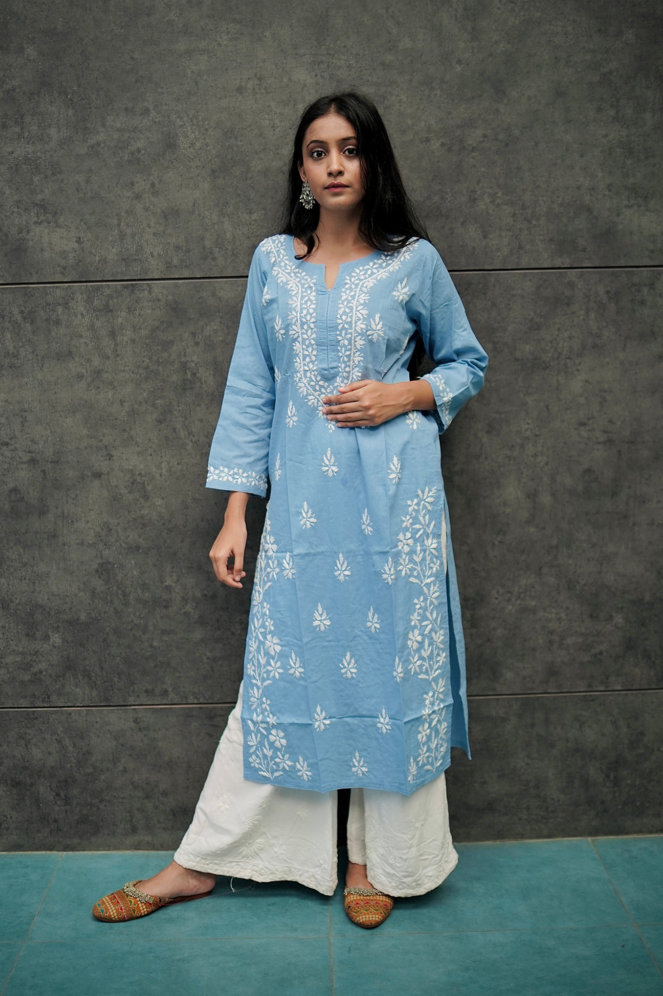 Sara Cotton Chinkankari Kurti