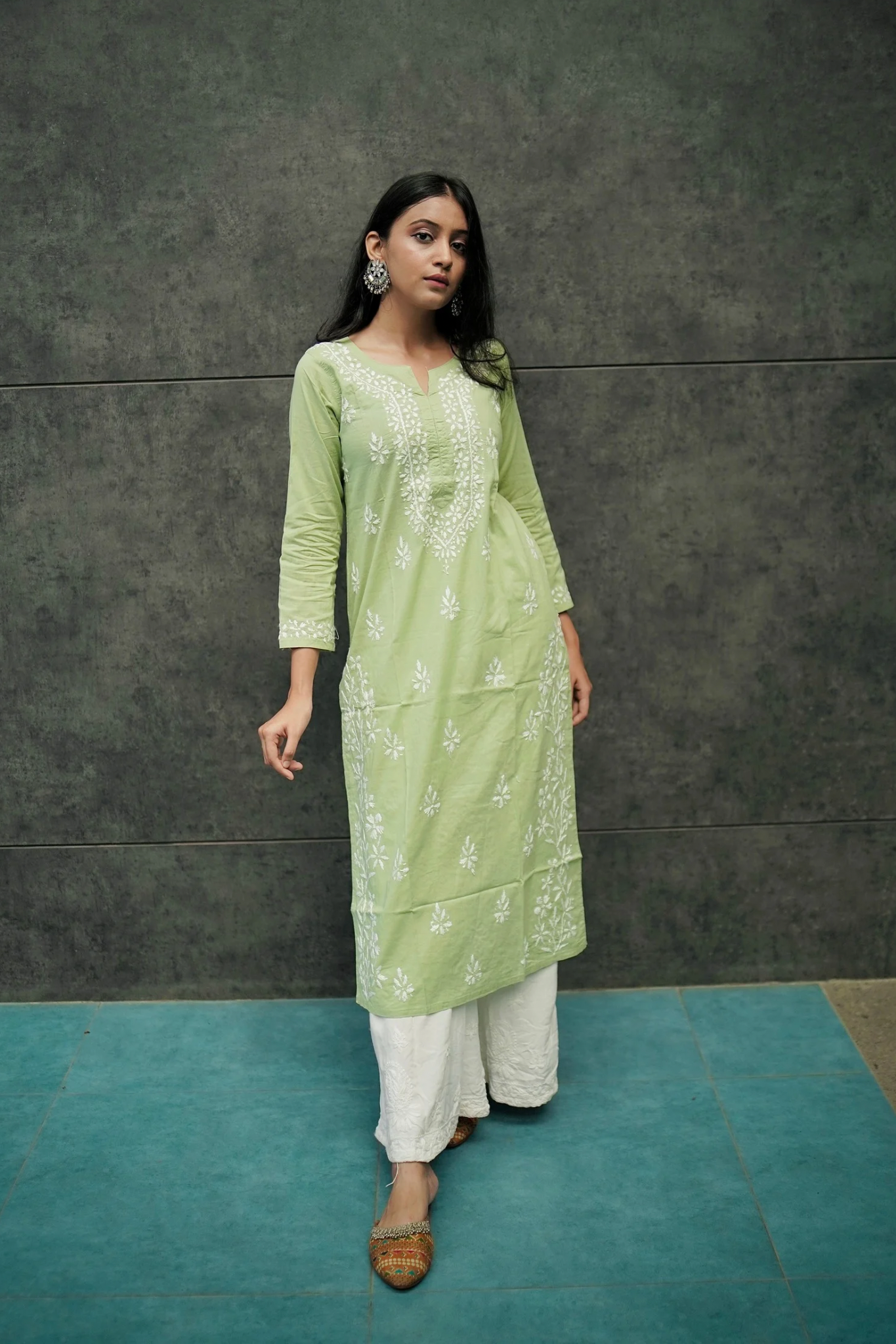 Sara Cotton Chinkankari Kurti