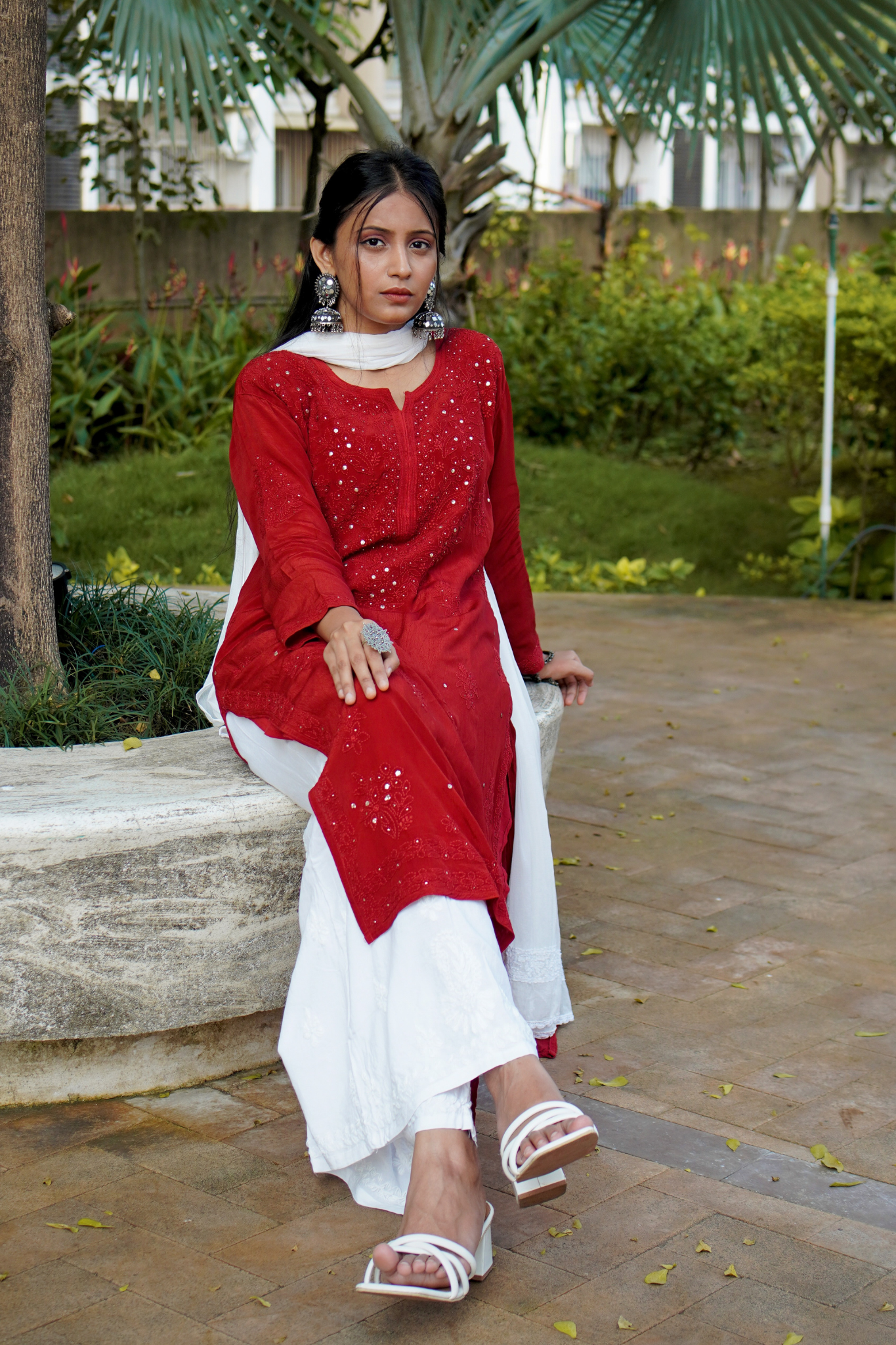 Heer Premium Viscose Straight Chikankari Kurti