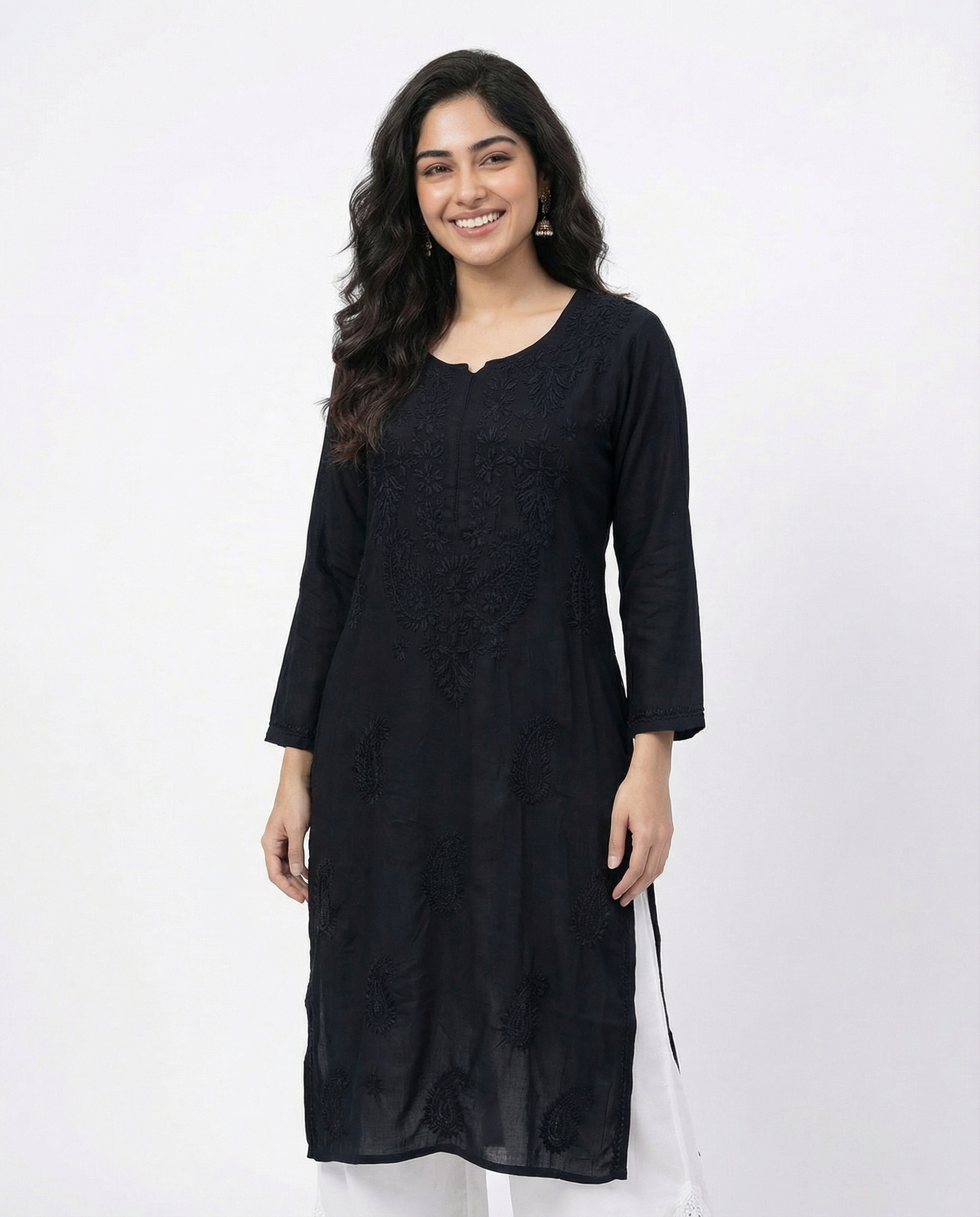 Arzoo Rayon Chikankari Straight Kurta