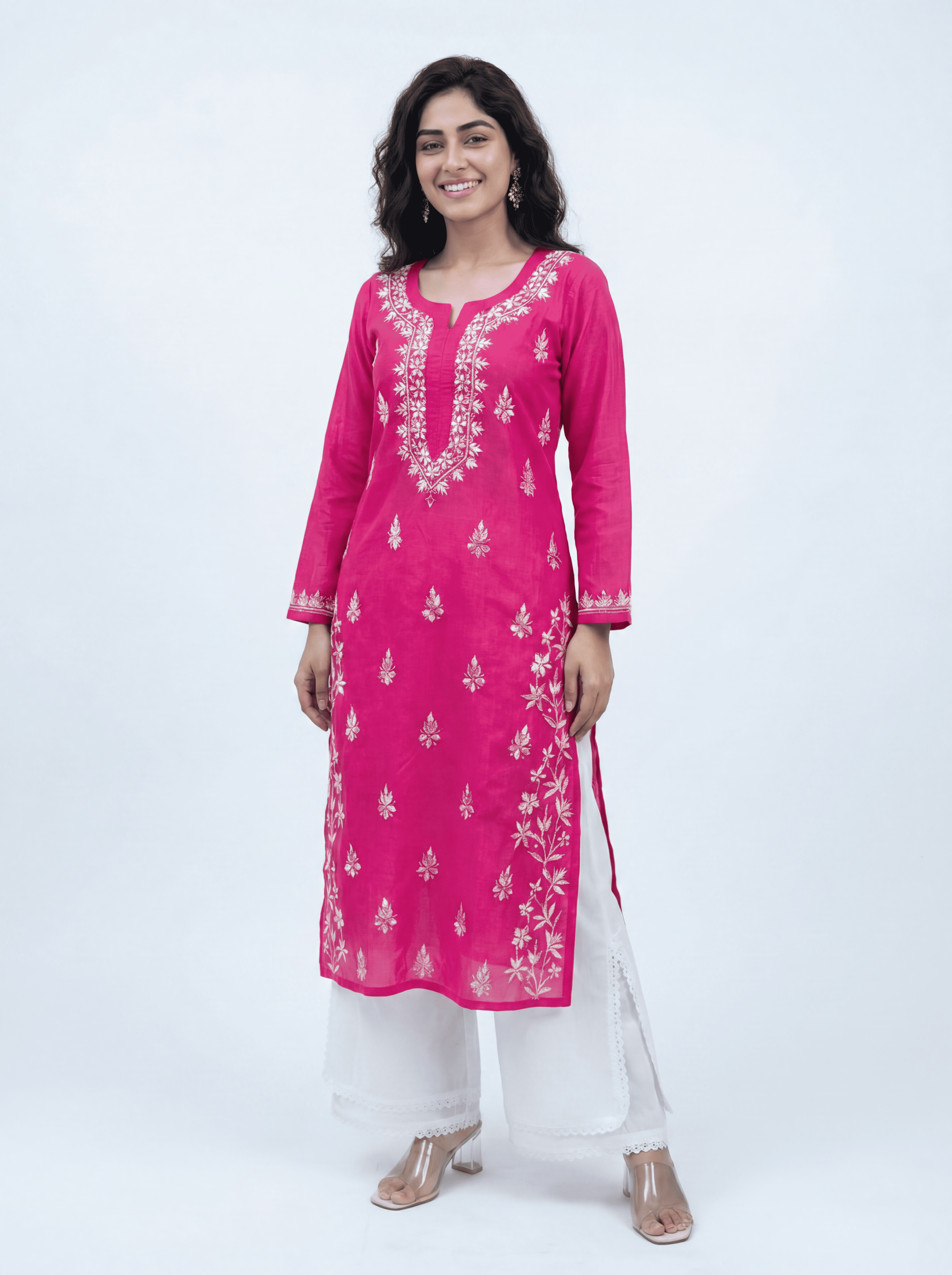 Sara Cotton Chikankari Kurti (Combo Offer)