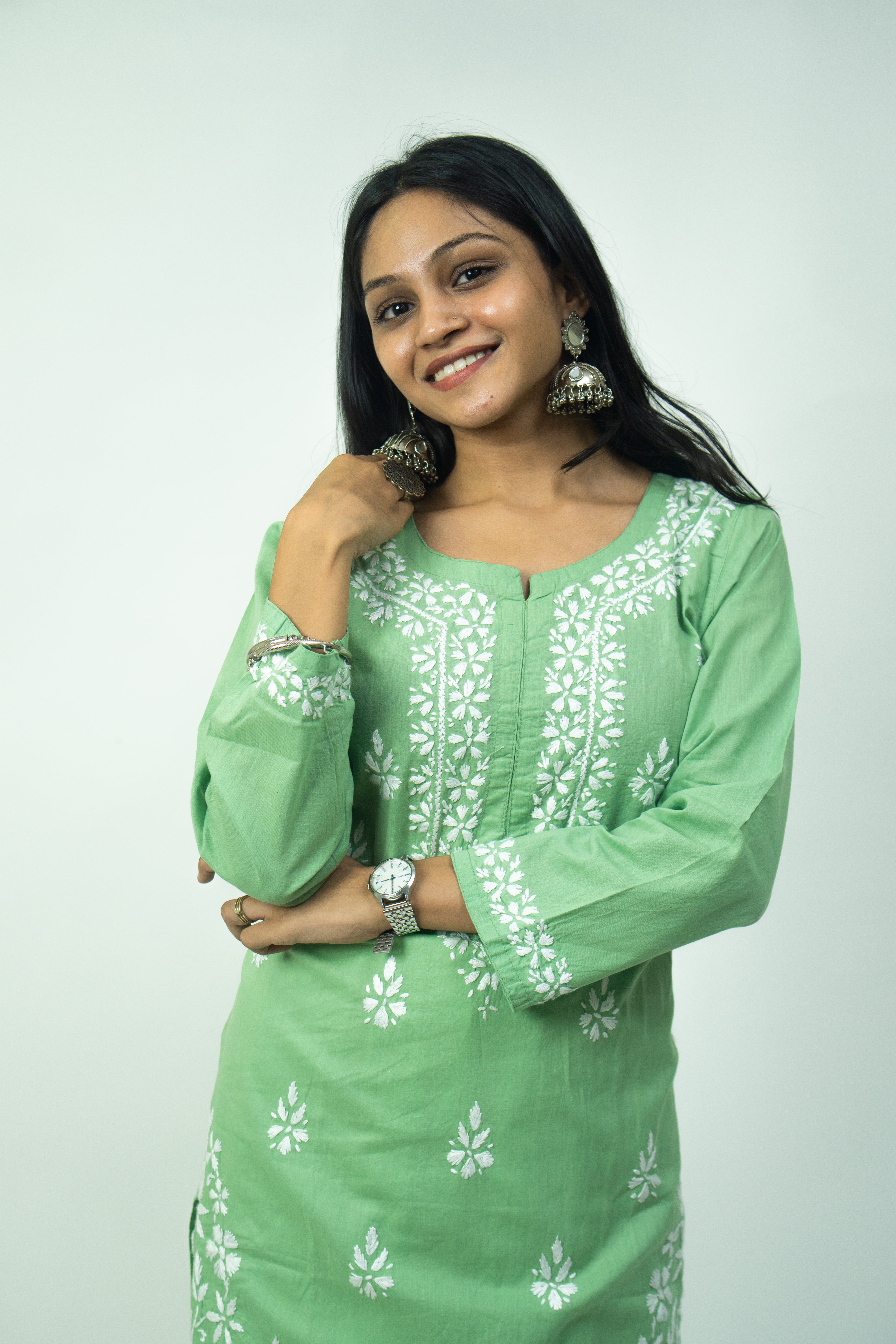 Sara Pista Green Kurti